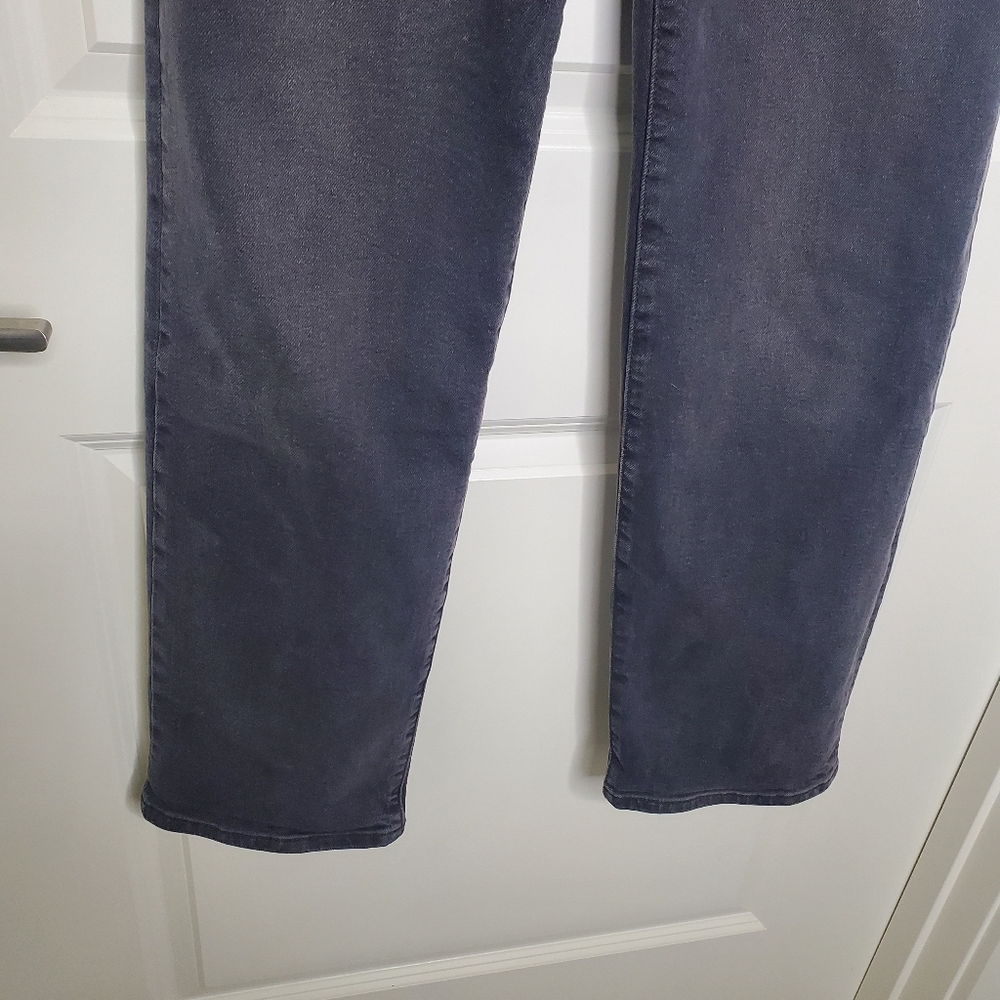 Levi's Black High Rise Ribcage Straight Full Length Jeans - Picture 8 of 11